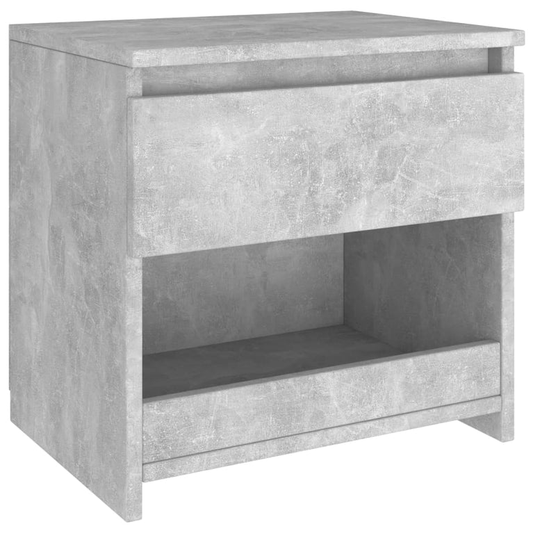 Nachtkastjes 2 st 40x30x39 cm spaanplaat betongrijs