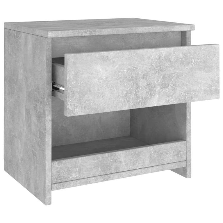 Nachtkastjes 2 st 40x30x39 cm spaanplaat betongrijs
