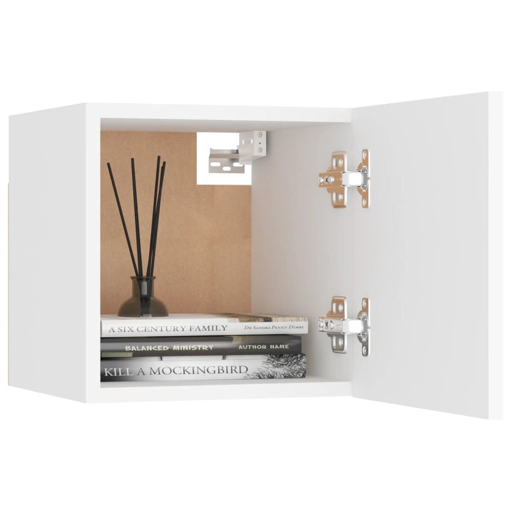 Tv-wandmeubel 30,5x30x30 cm wit MeubelReus