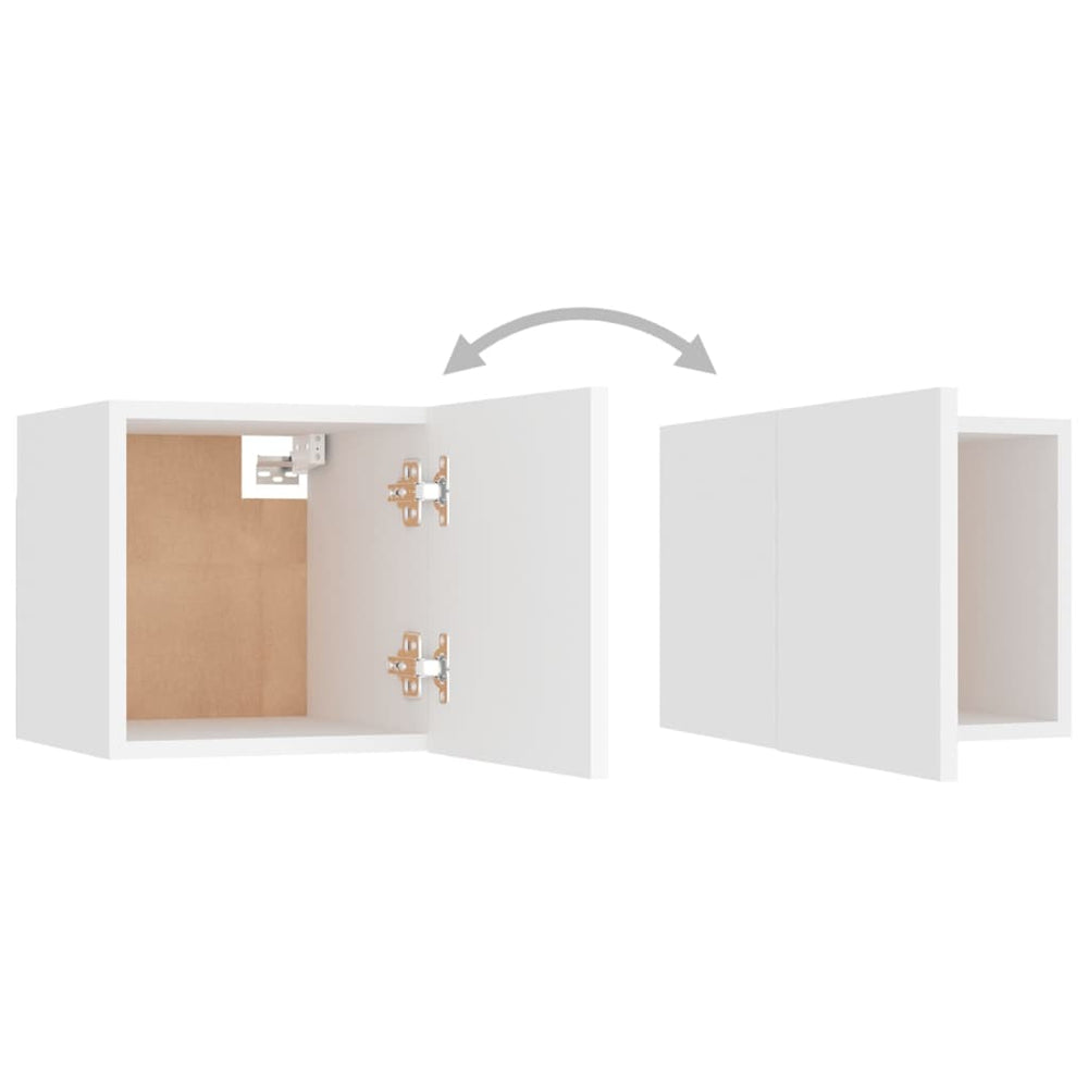 Tv-wandmeubel 30,5x30x30 cm wit MeubelReus