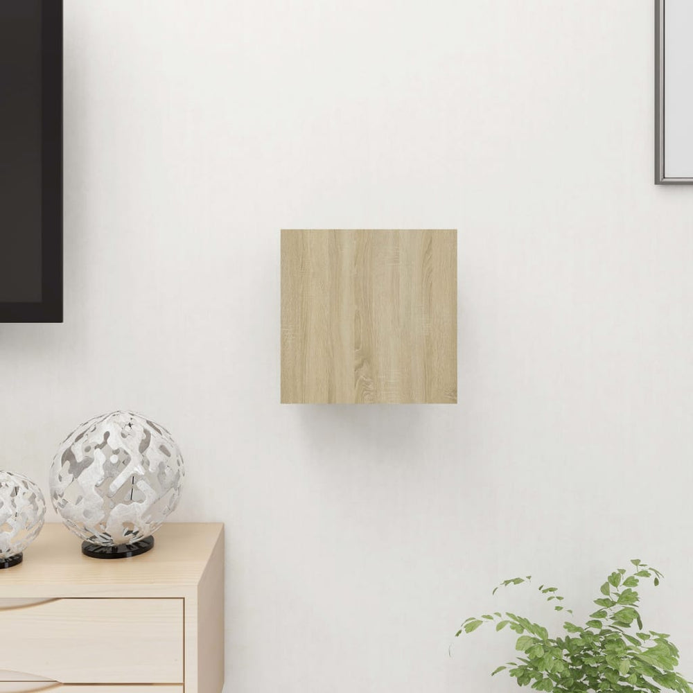 Tv-wandmeubel 30,5x30x30 cm sonoma eikenkleurig MeubelReus