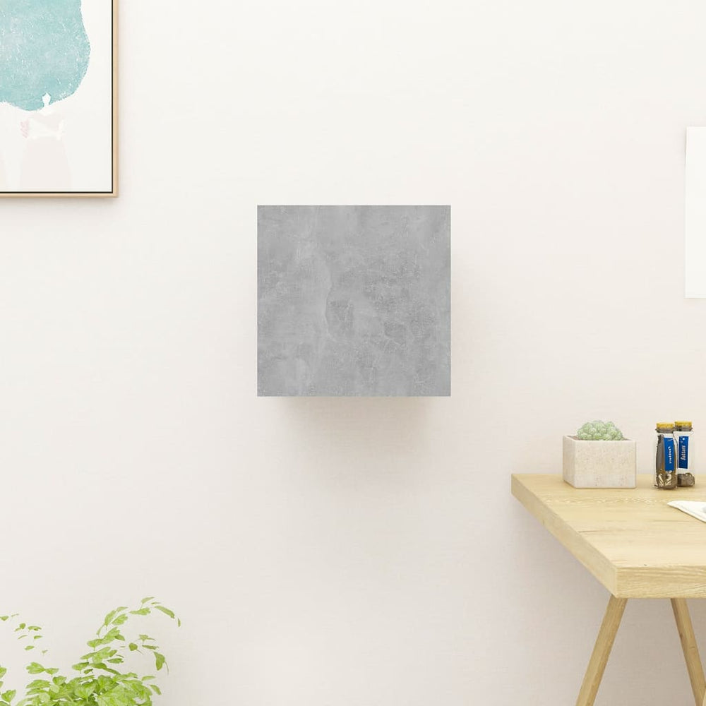 Tv-wandmeubel 30,5x30x30 cm betongrijs MeubelReus