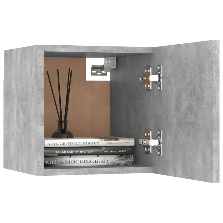 Tv-wandmeubelen 2 st 30,5x30x30 cm betongrijs MeubelReus