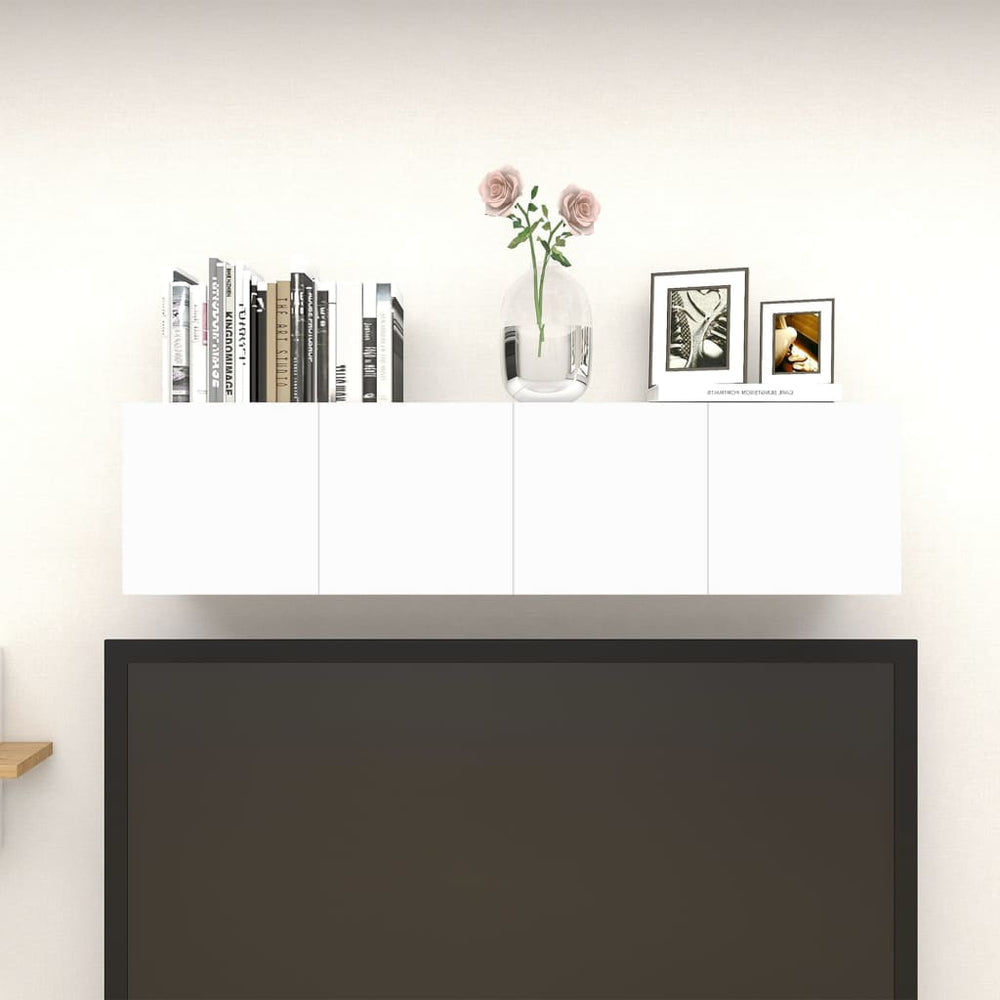 Tv-wandmeubelen 4 st 30,5x30x30 cm wit en sonoma eikenkleurig MeubelReus