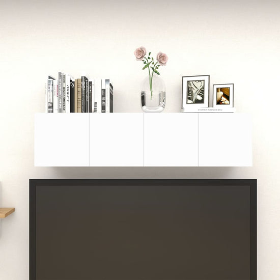 Tv-wandmeubelen 4 st 30,5x30x30 cm wit en sonoma eikenkleurig MeubelReus