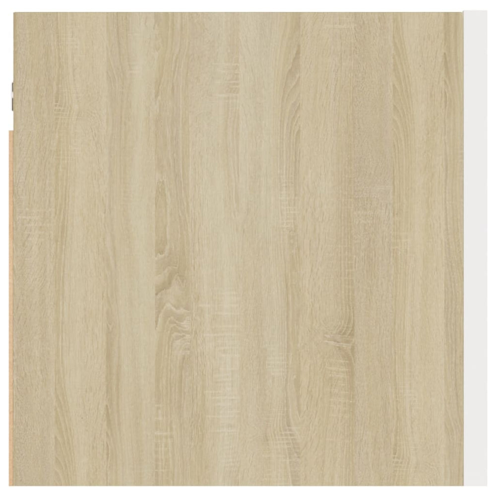 Tv-wandmeubelen 4 st 30,5x30x30 cm wit en sonoma eikenkleurig MeubelReus