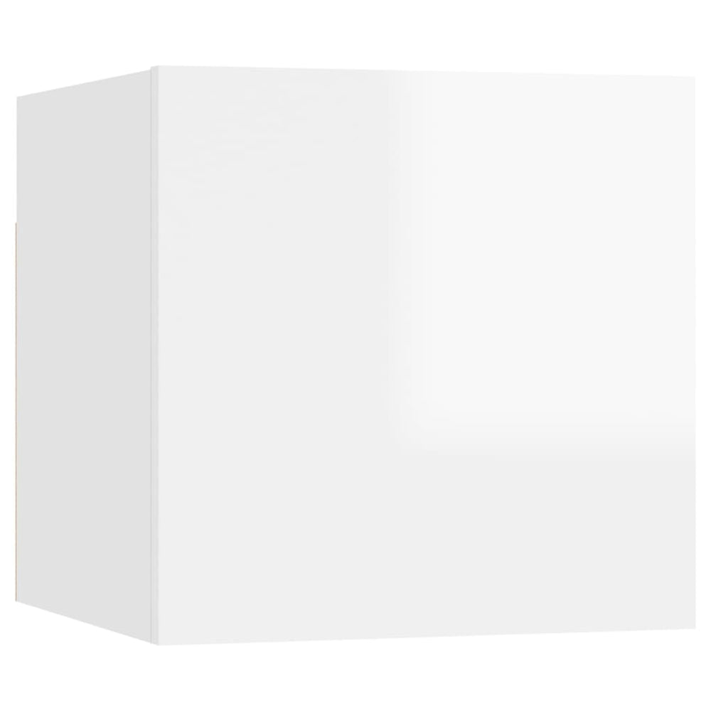 Tv-wandmeubel 30,5x30x30 cm hoogglans wit MeubelReus
