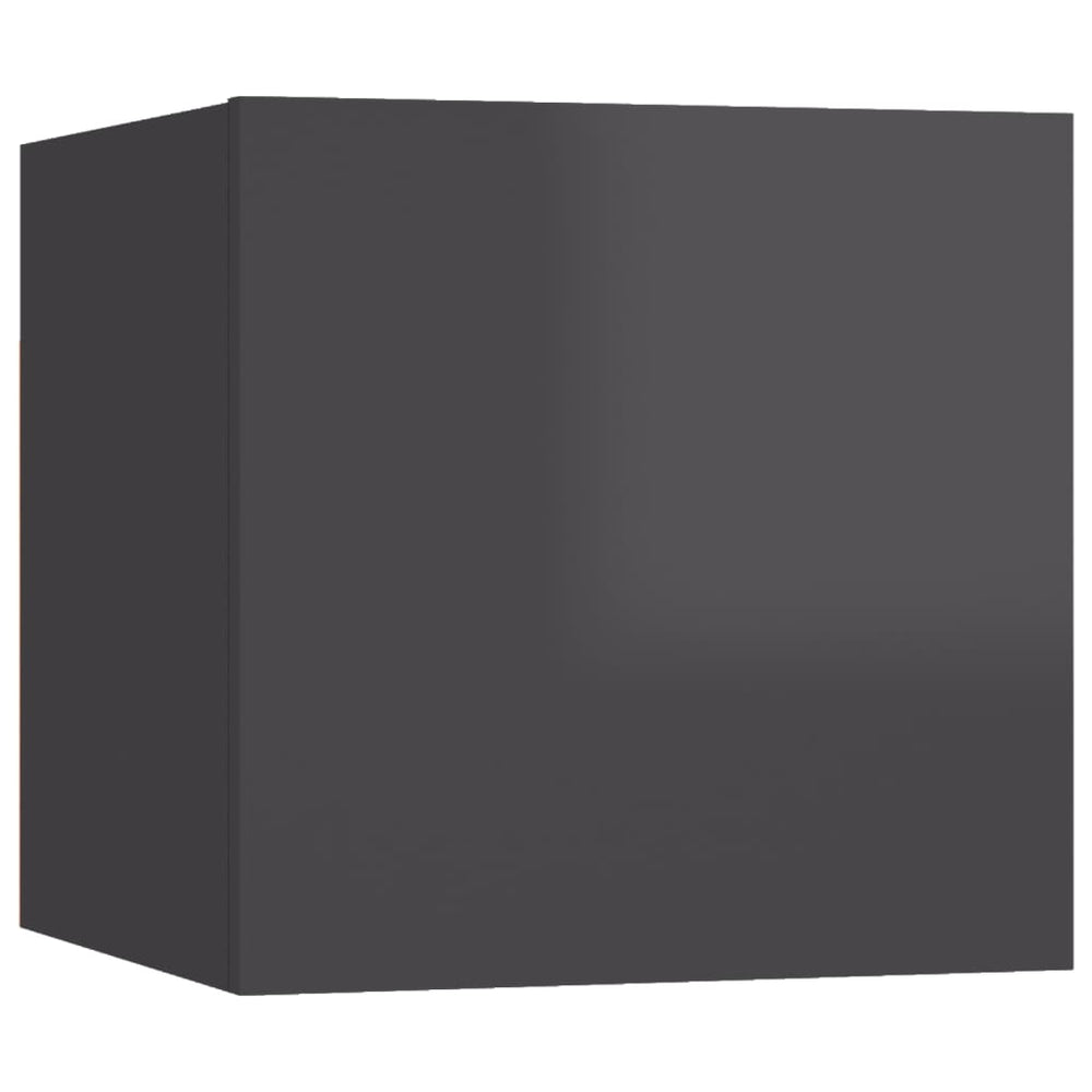 Tv-wandmeubelen 2 st 30,5x30x30 cm hoogglans grijs MeubelReus