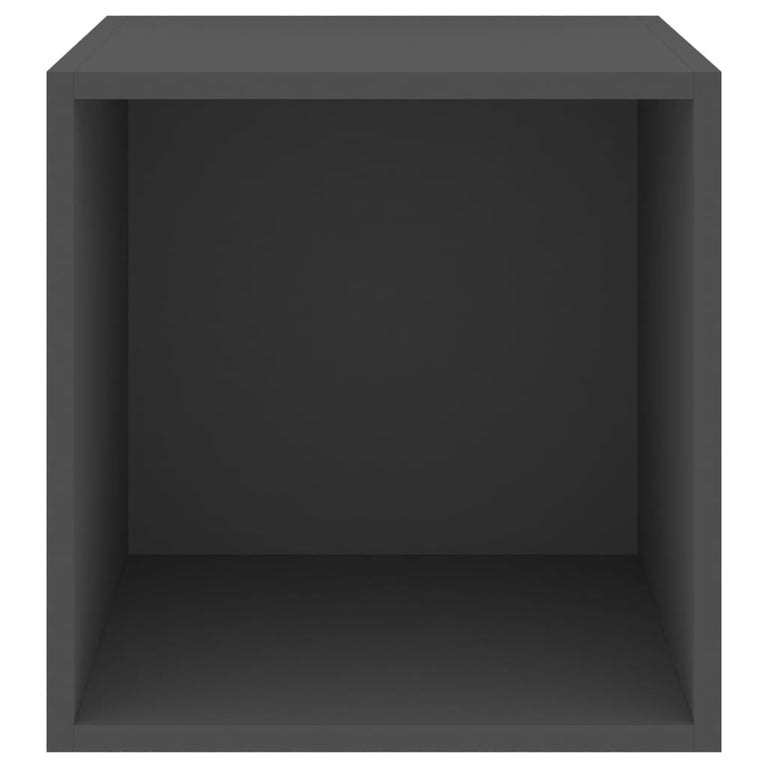 Wandkast 37x37x37 cm spaanplaat grijs