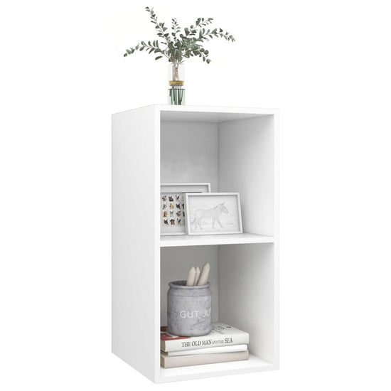 Tv-wandmeubel 37x37x72 cm bewerkt hout wit MeubelReus