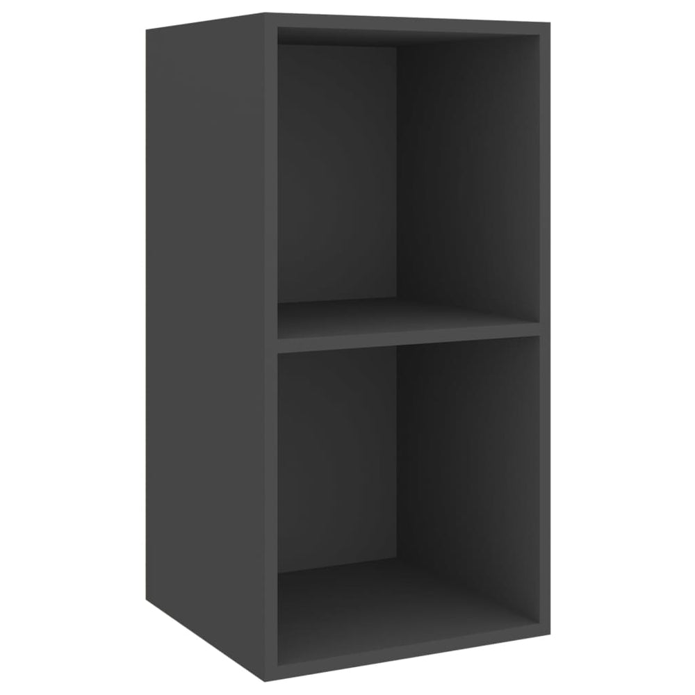 Tv-wandmeubel 37x37x72 cm spaanplaat grijs MeubelReus