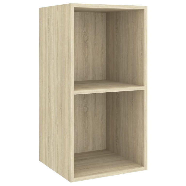 Tv-wandmeubel 37x37x72 cm spaanplaat sonoma eikenkleurig MeubelReus