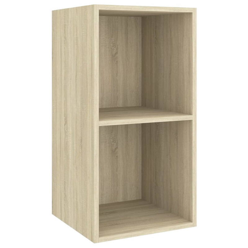 Tv-wandmeubel 37x37x72 cm spaanplaat sonoma eikenkleurig MeubelReus