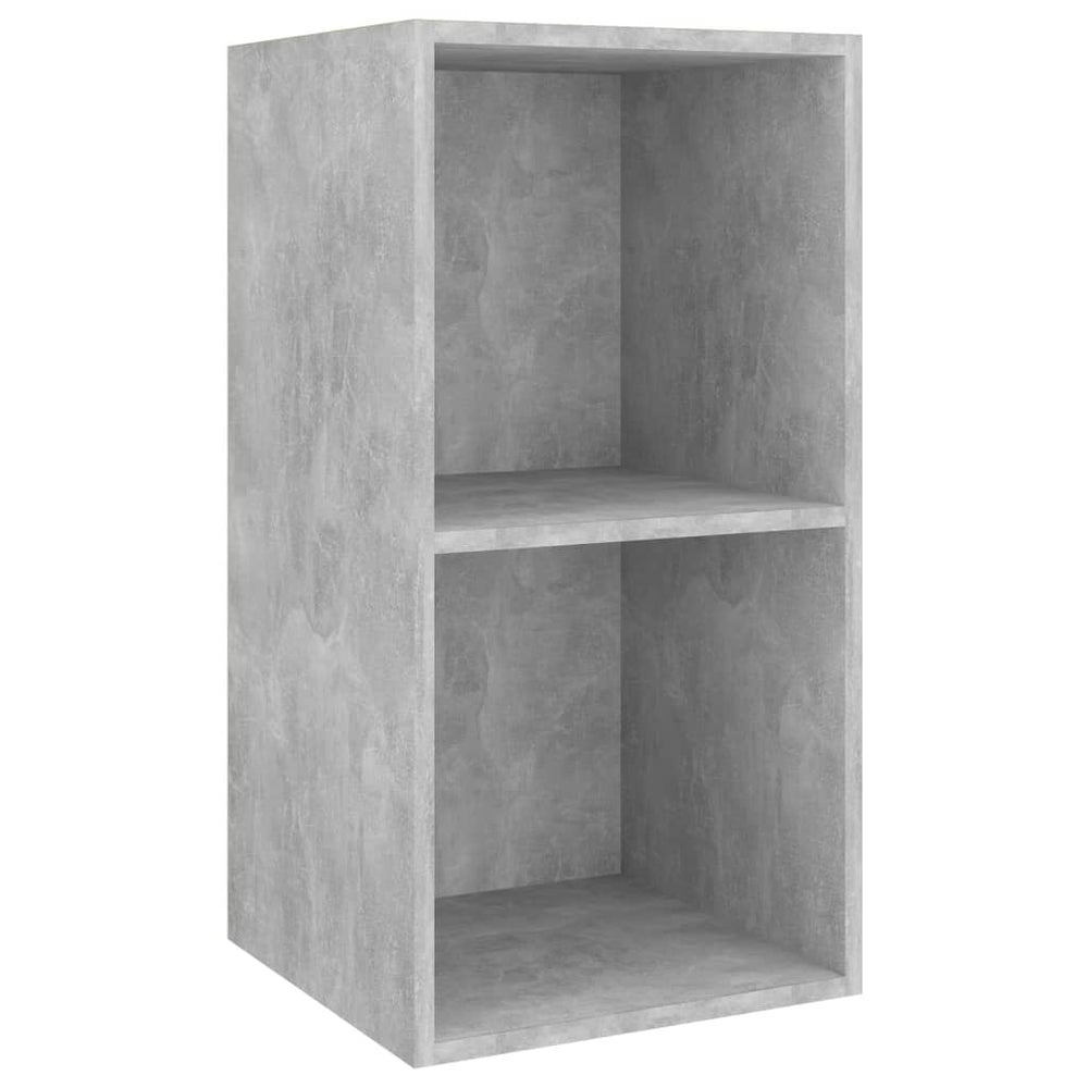 Tv-wandmeubel 37x37x72 cm spaanplaat betongrijs MeubelReus
