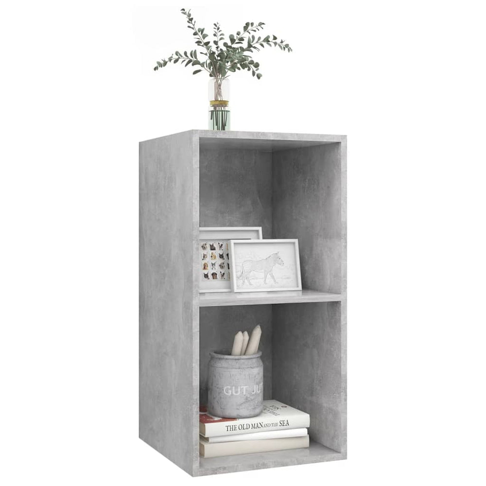 Tv-wandmeubel 37x37x72 cm spaanplaat betongrijs MeubelReus