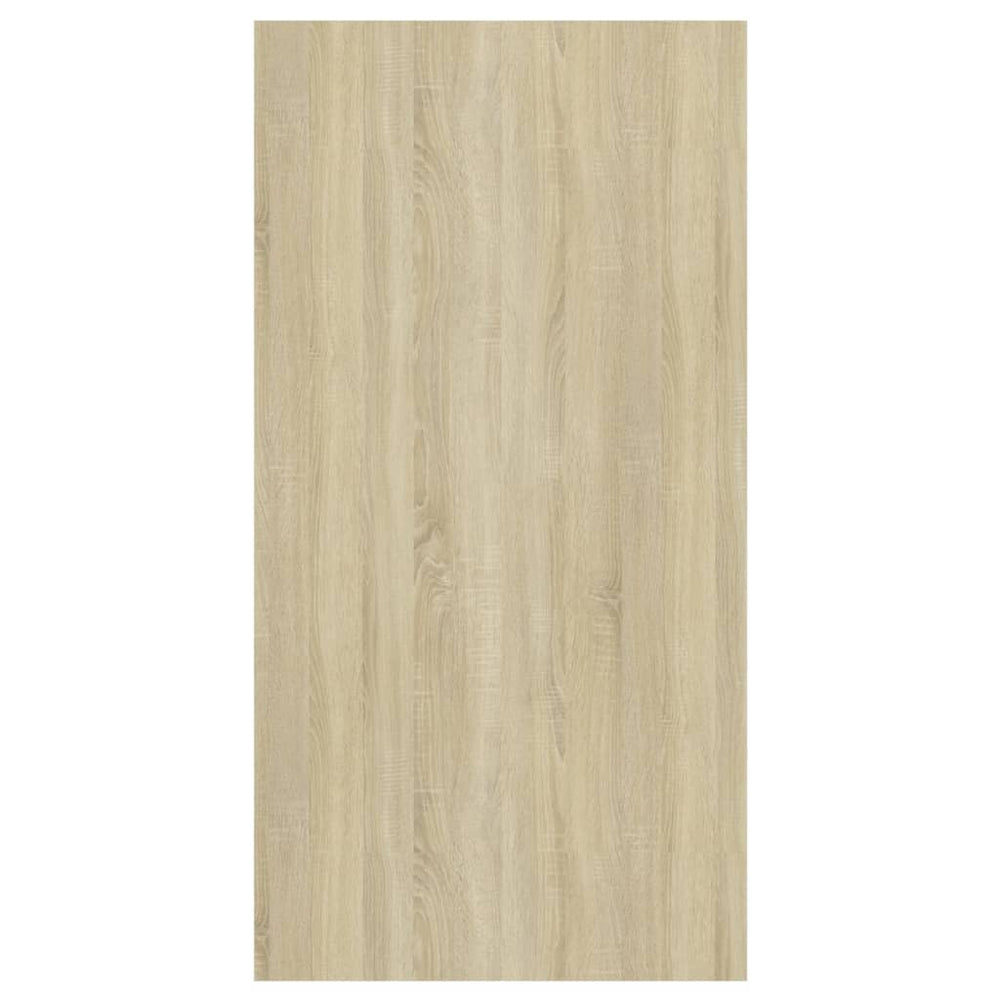 Tv-wandmeubel 37x37x72 cm spaanplaat sonoma eikenkleurig en wit MeubelReus