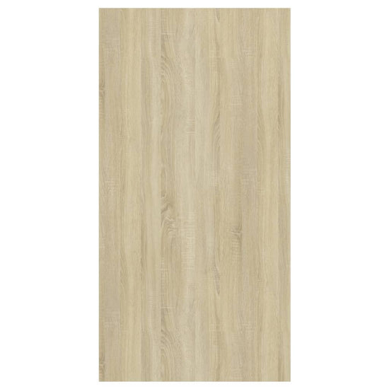 Tv-wandmeubel 37x37x72 cm spaanplaat sonoma eikenkleurig en wit MeubelReus