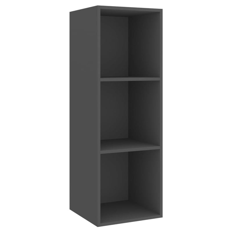 Tv-wandmeubel 37x37x107 cm spaanplaat grijs MeubelReus
