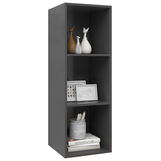Tv-wandmeubel 37x37x107 cm spaanplaat grijs MeubelReus