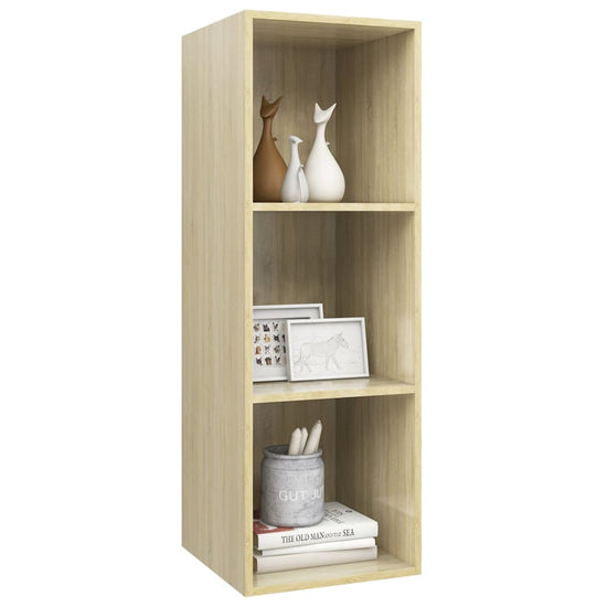 Tv-wandmeubel 37x37x107 cm spaanplaat sonoma eikenkleurig MeubelReus