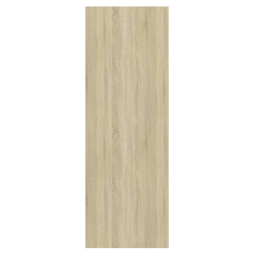 Tv-wandmeubel 37x37x107 cm spaanplaat sonoma eikenkleurig wit MeubelReus