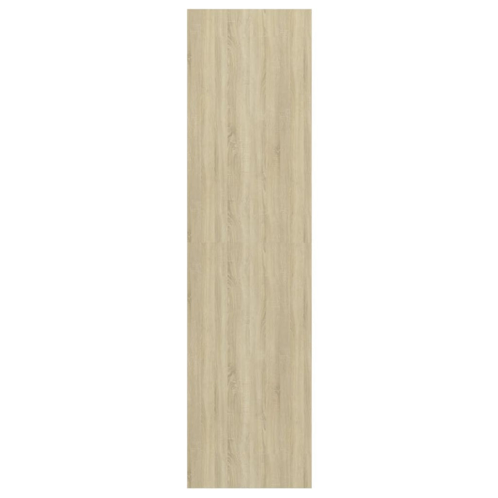 Tv-wandmeubel 37x37x142,5 cm spaanplaat sonoma eikenkleurig wit MeubelReus