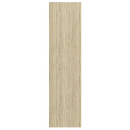 Tv-wandmeubel 37x37x142,5 cm spaanplaat sonoma eikenkleurig wit MeubelReus
