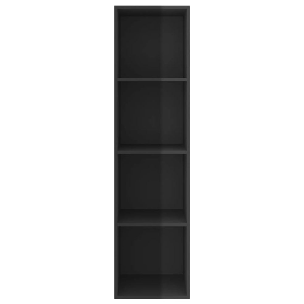 Tv-wandmeubel 37x37x142,5 cm spaanplaat hoogglans zwart MeubelReus