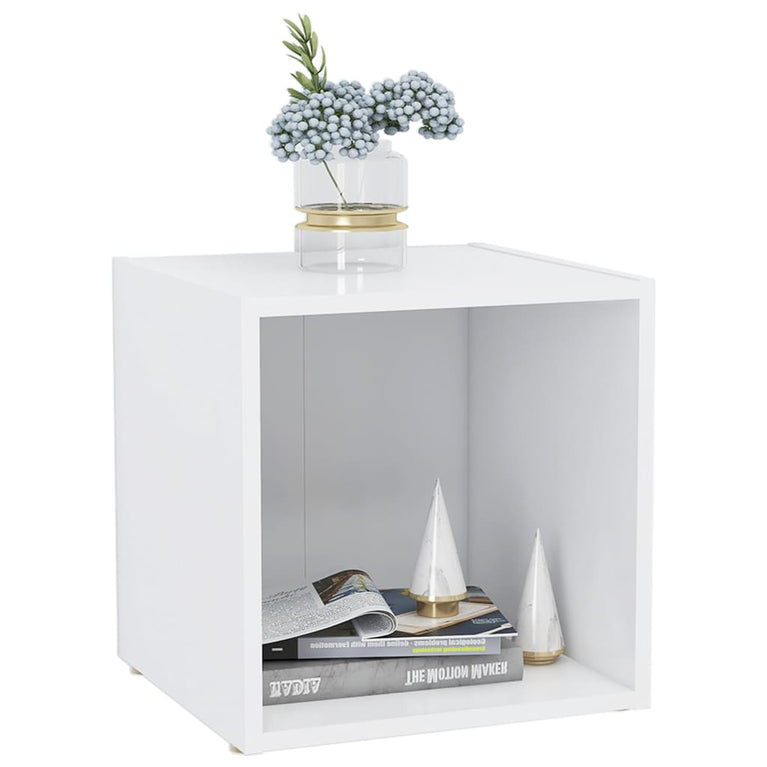 Tv-meubelen 4 st 37x35x37 cm bewerkt hout wit MeubelReus