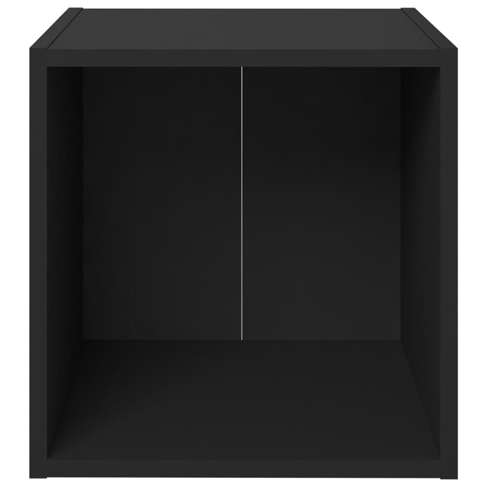 Tv-meubelen 4 st 37x35x37 cm spaanplaat zwart MeubelReus