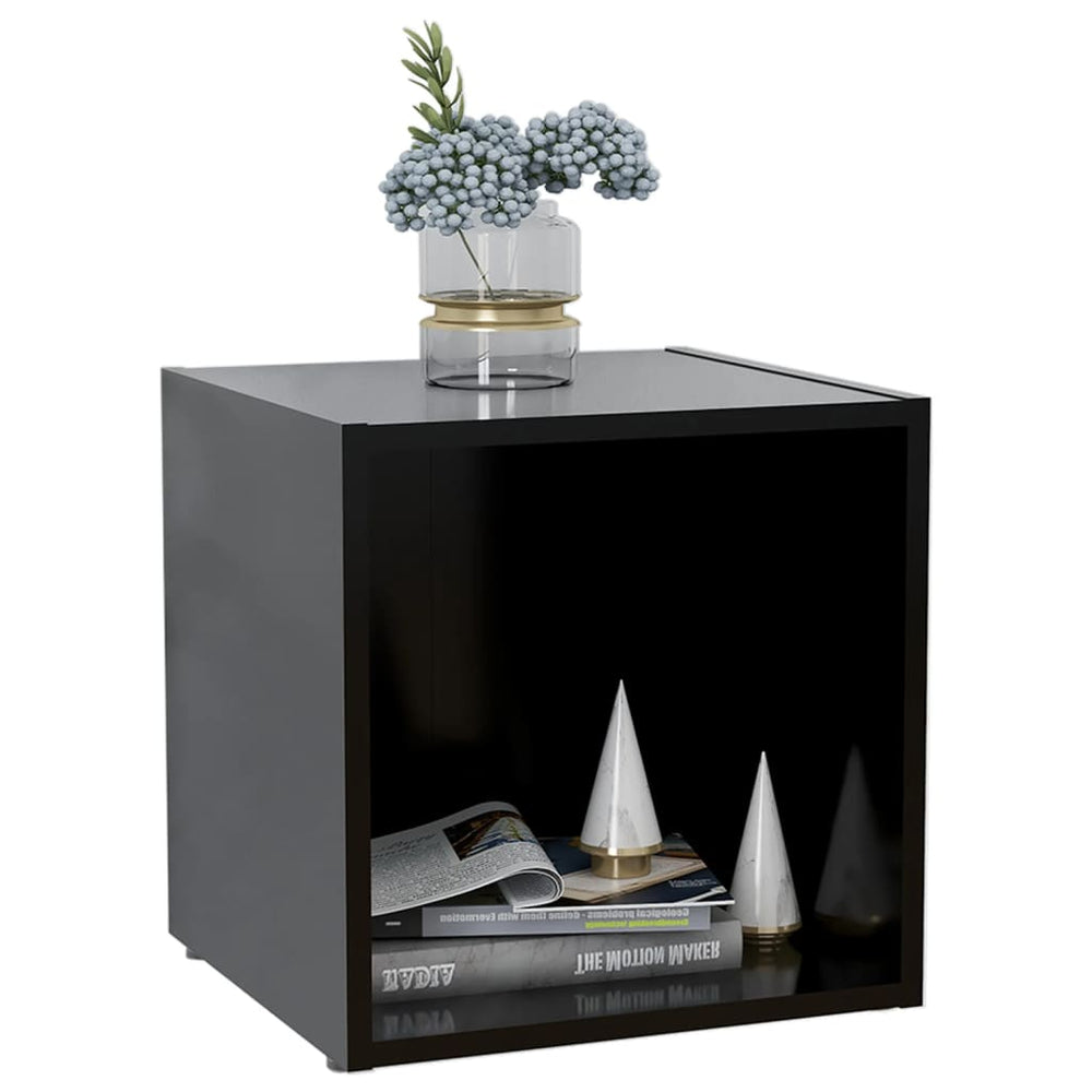 Tv-meubelen 4 st 37x35x37 cm spaanplaat zwart MeubelReus