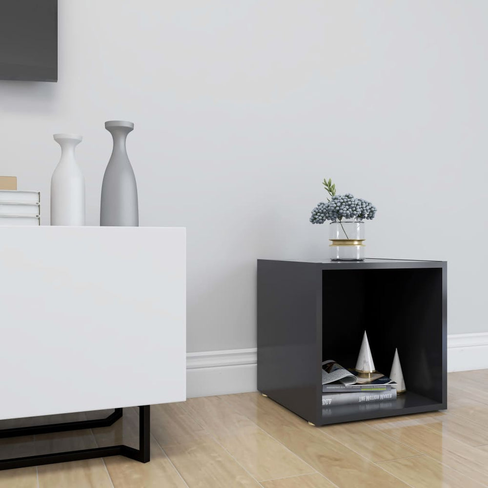 Tv-meubel 37x35x37 cm spaanplaat grijs MeubelReus