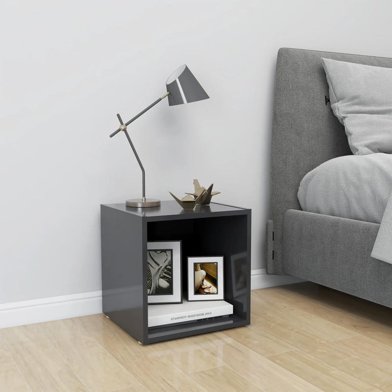 Tv-meubel 37x35x37 cm spaanplaat grijs MeubelReus