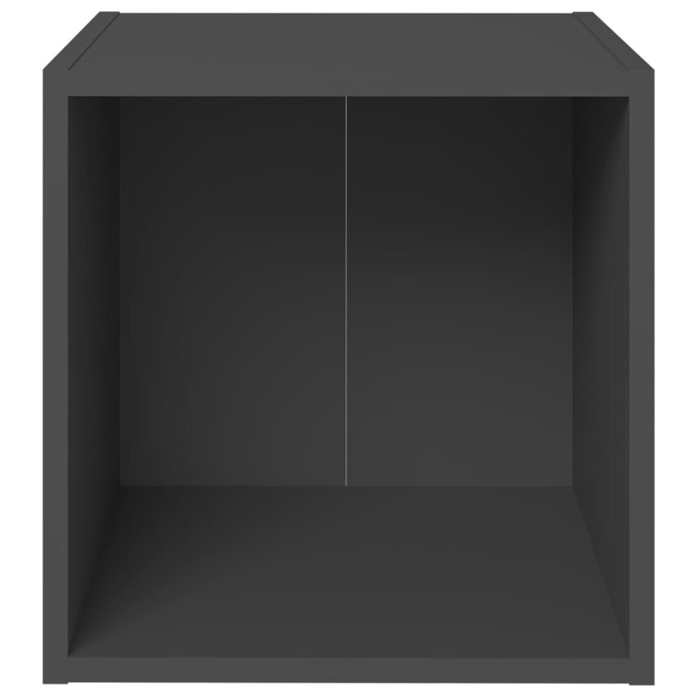 Tv-meubelen 4 st 37x35x37 cm spaanplaat grijs MeubelReus