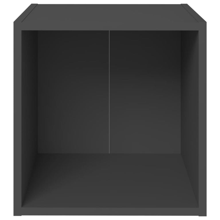 Tv-meubelen 4 st 37x35x37 cm spaanplaat grijs MeubelReus