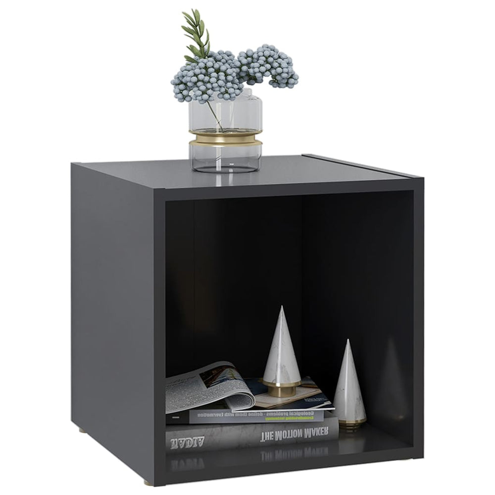 Tv-meubelen 4 st 37x35x37 cm spaanplaat grijs MeubelReus