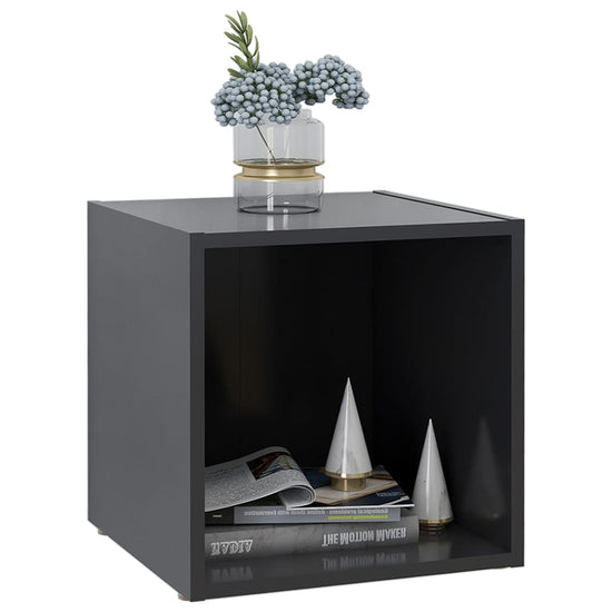 Tv-meubelen 4 st 37x35x37 cm spaanplaat grijs MeubelReus