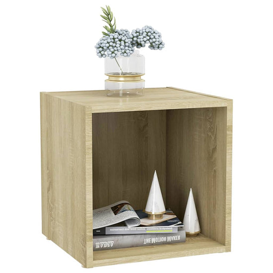 Tv-meubelen 4 st 37x35x37 cm spaanplaat sonoma eikenkleurig MeubelReus