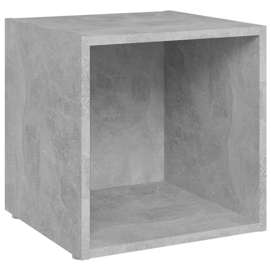 Tv-meubelen 4 st 37x35x37 cm spaanplaat betongrijs MeubelReus
