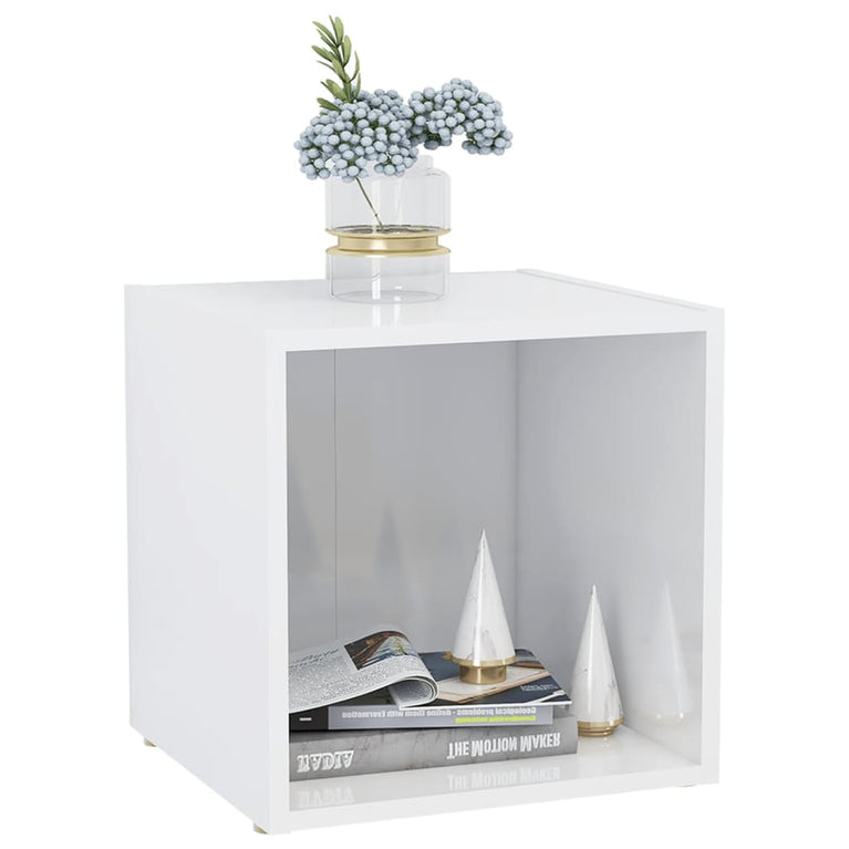 Tv-meubelen 4 st 37x35x37 cm spaanplaat hoogglans wit MeubelReus