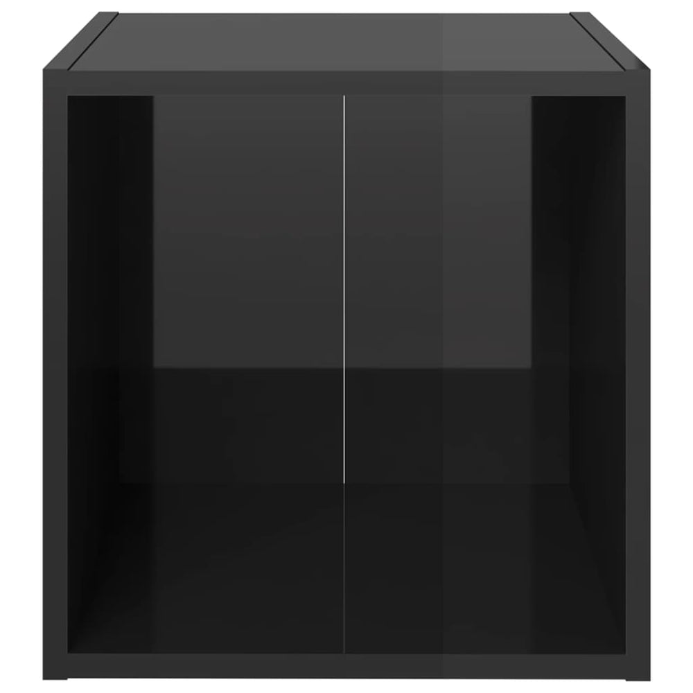 Tv-meubelen 4 st 37x35x37 cm spaanplaat hoogglans zwart MeubelReus