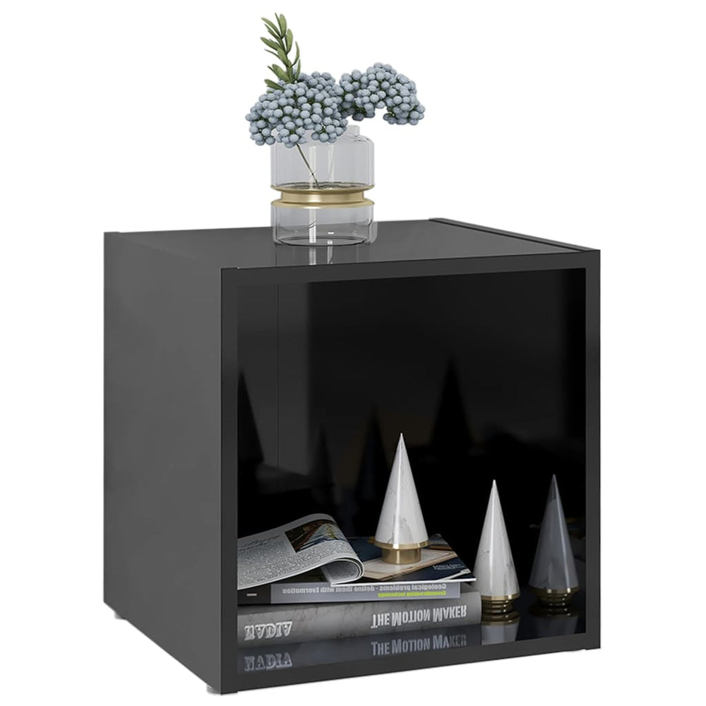 Tv-meubelen 4 st 37x35x37 cm spaanplaat hoogglans zwart MeubelReus