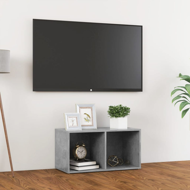 Tv-meubel 72x35x36,5 cm spaanplaat betongrijs