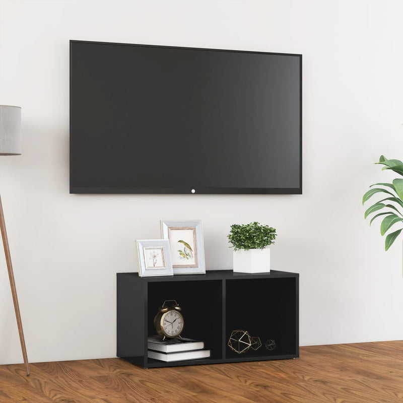 Tv-meubel 72x35x36,5 cm spaanplaat hoogglans grijs MeubelReus