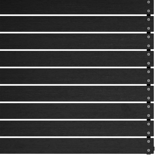 2-delige Loungeset massief grenenhout zwart MeubelReus