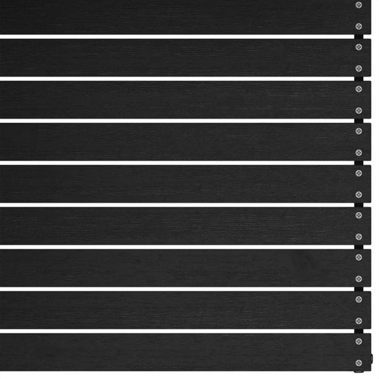 2-delige Loungeset massief grenenhout zwart MeubelReus
