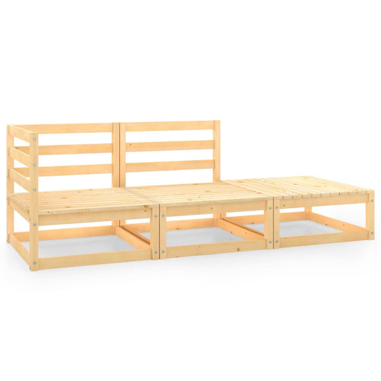 3-delige Loungeset massief grenenhout MeubelReus