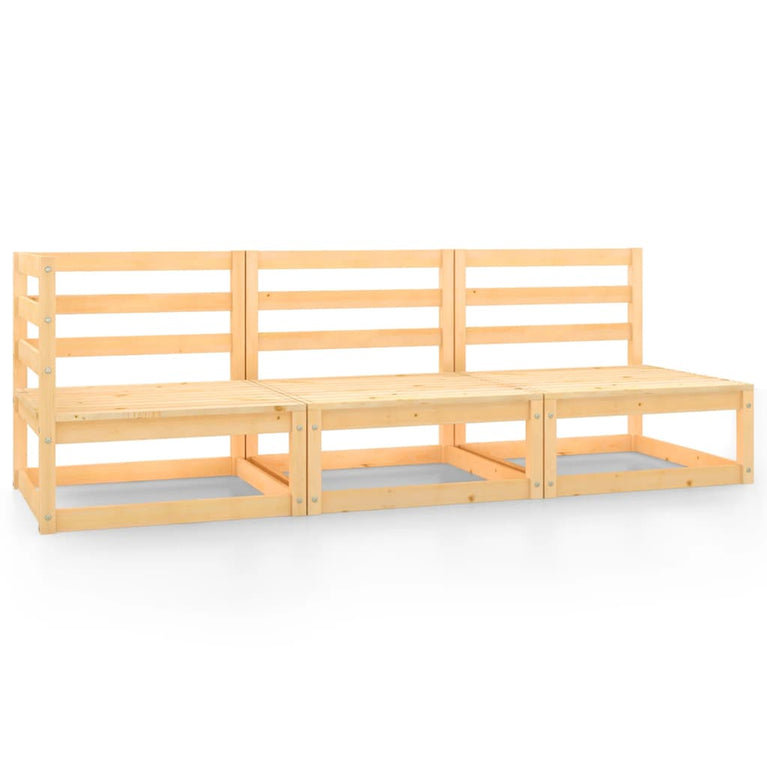 3-delige Loungeset massief grenenhout MeubelReus