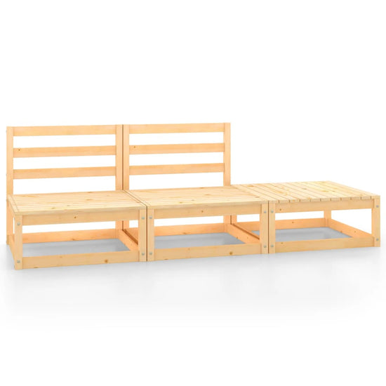 3-delige Loungeset massief grenenhout MeubelReus