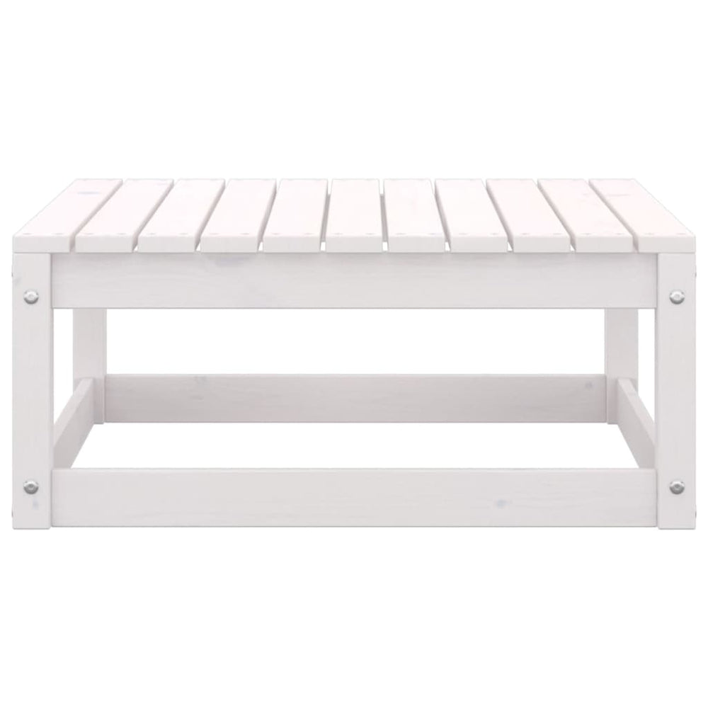 2-delige Loungeset met kussens massief grenenhout wit MeubelReus